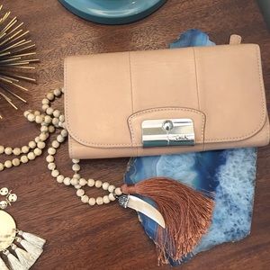 Tan Coach wallet